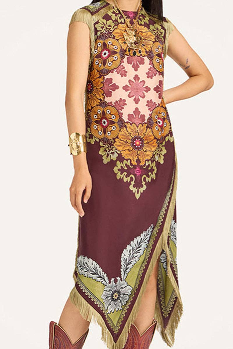 Madisyn Fringe Midi Dress
