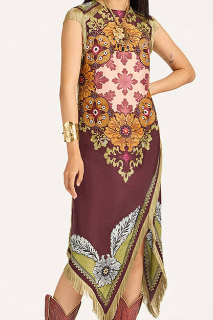 Madisyn Fringe Midi Dress