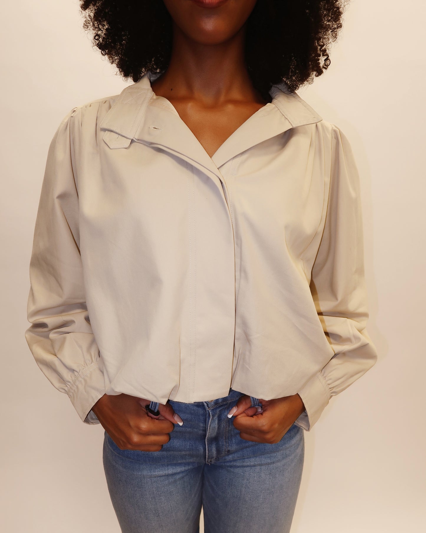 Bella Cropped Trench Jacket