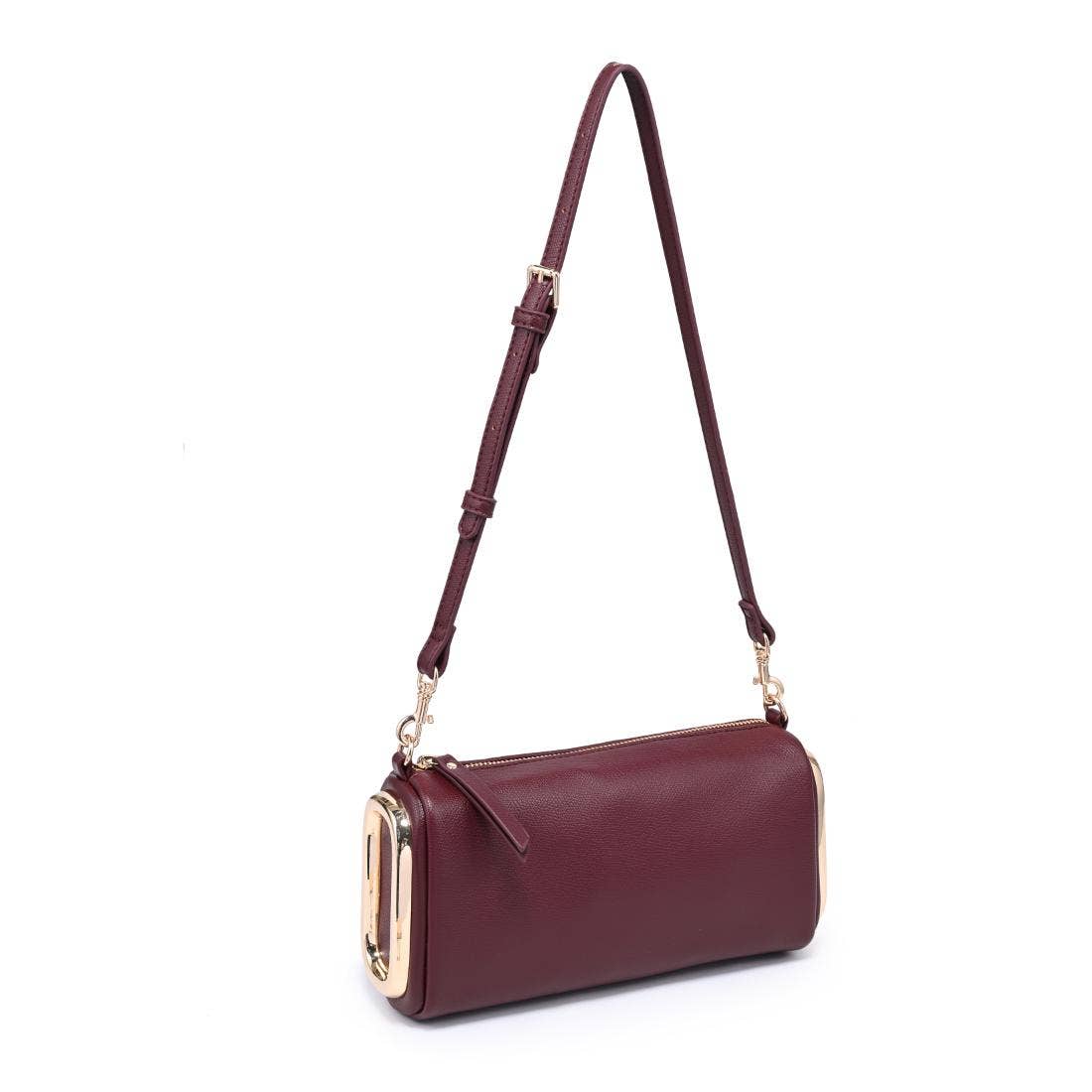 Luciana Burgundy Shoulder Bag