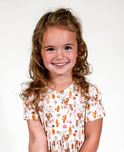 Saddle Up, Cowgirl Toile Dress