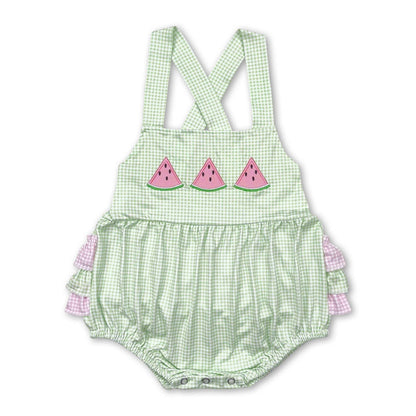 Watermelon Baby Girl Romper