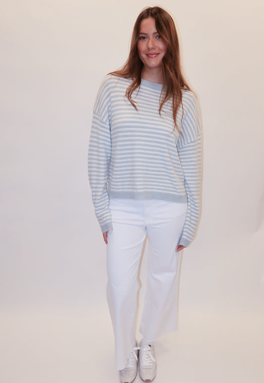 Sophia Blue Striped Sweater