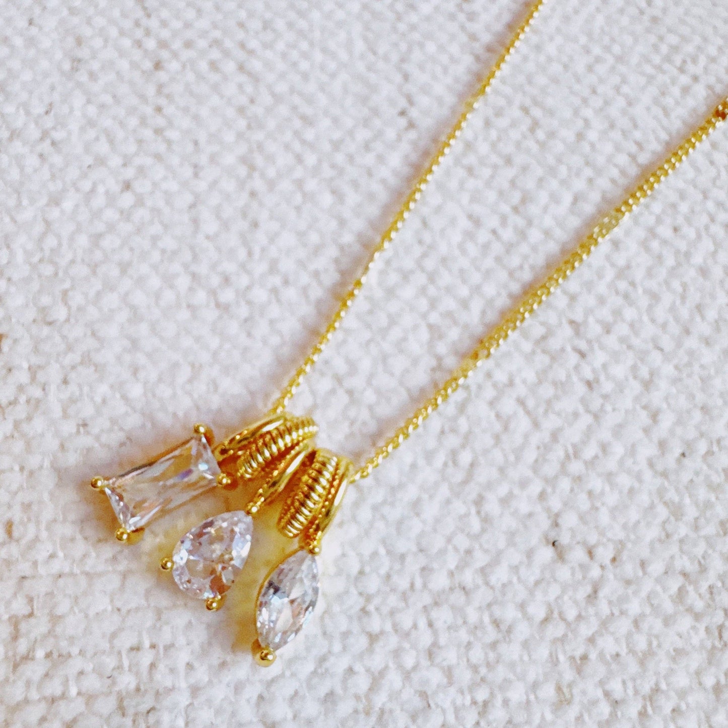 Trio Stack Pendant Necklace
