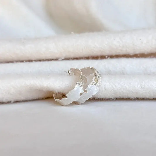 Easton Elle Silver Plated Hoops