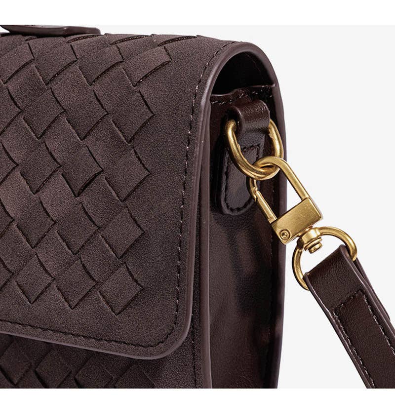 Vintage Chocolate Satchel Handbag