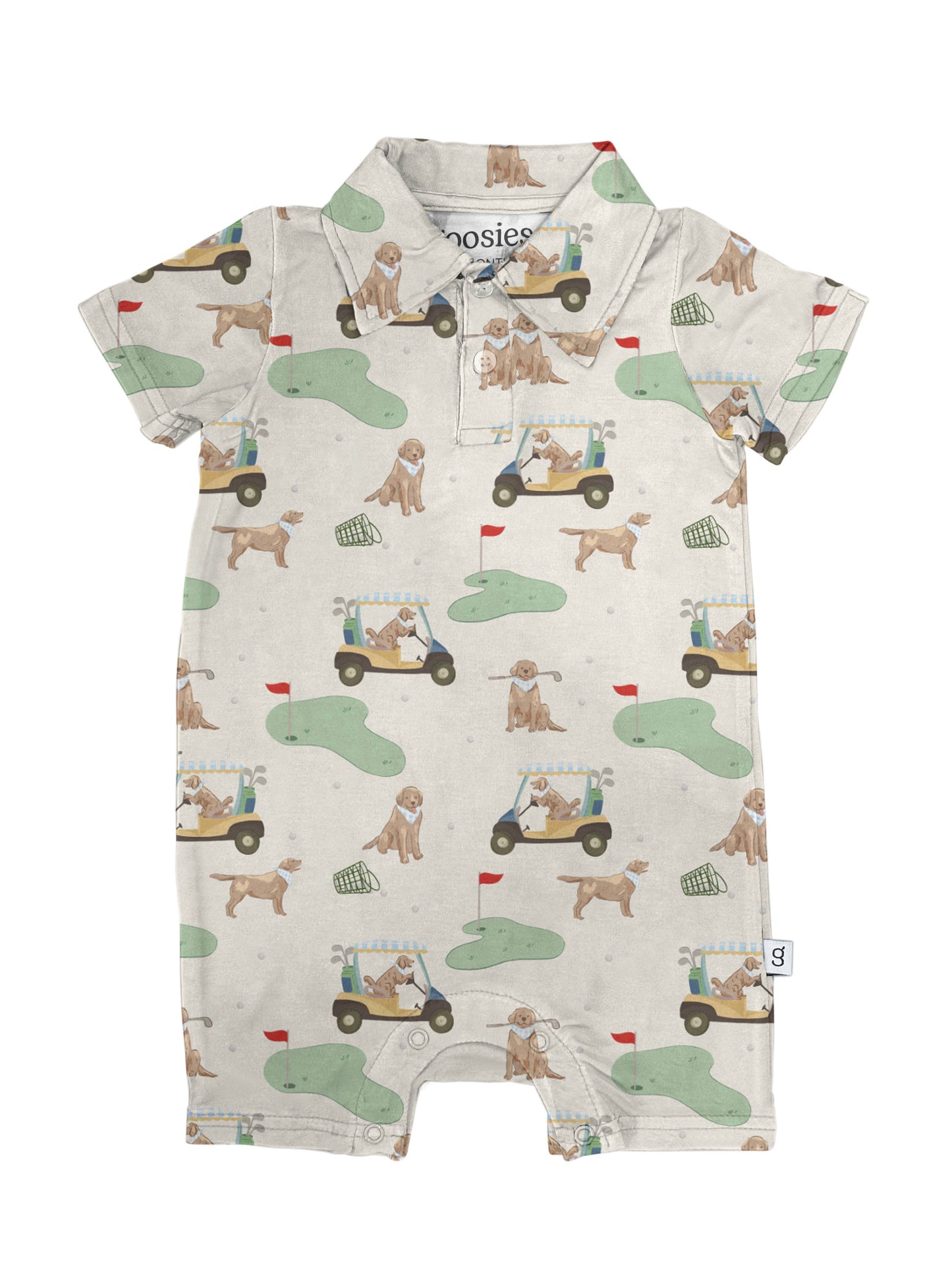 Golf Dog Polo Romper