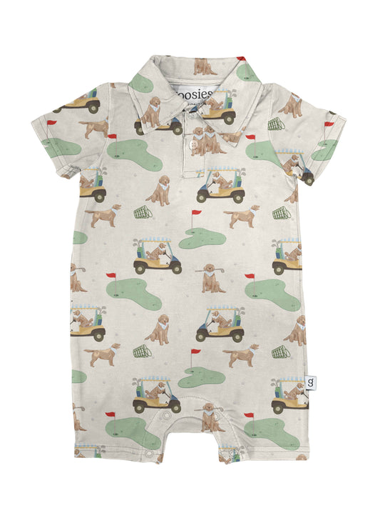 Golf Dog Polo Romper