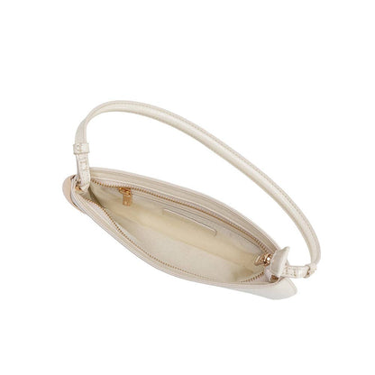 Sade Ivory Leather Shoulder Bag