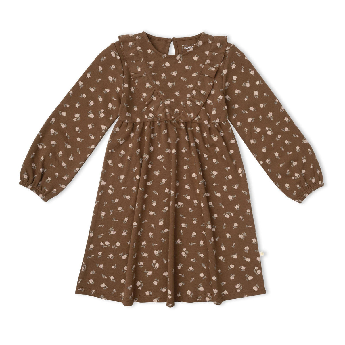 Sleeve Ruffle V Dress
