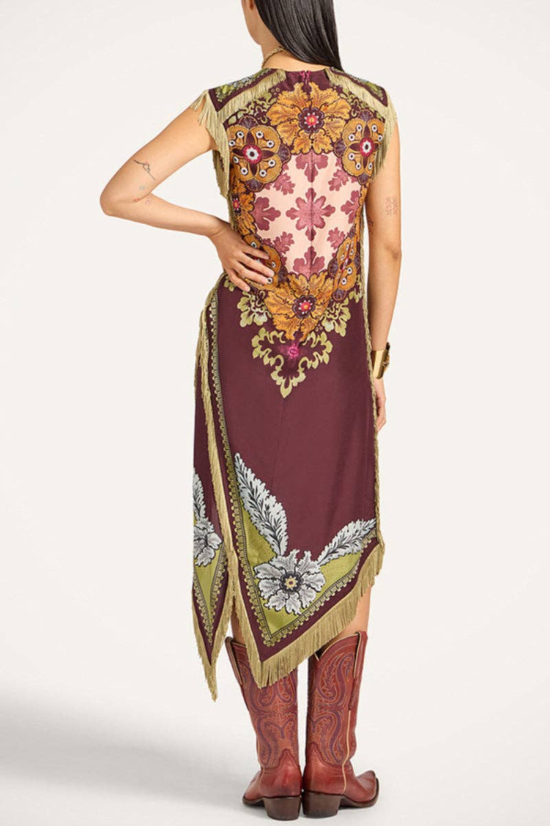 Madisyn Fringe Midi Dress