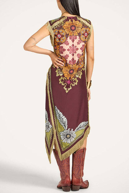 Madisyn Fringe Midi Dress