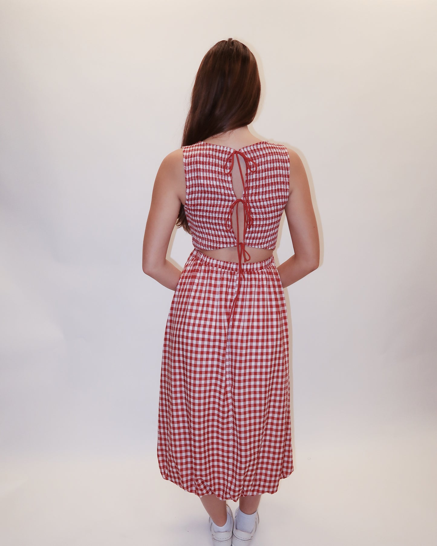 Erin Plaid Midi Dress