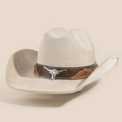 Longhorn Faux Cowboy Hat