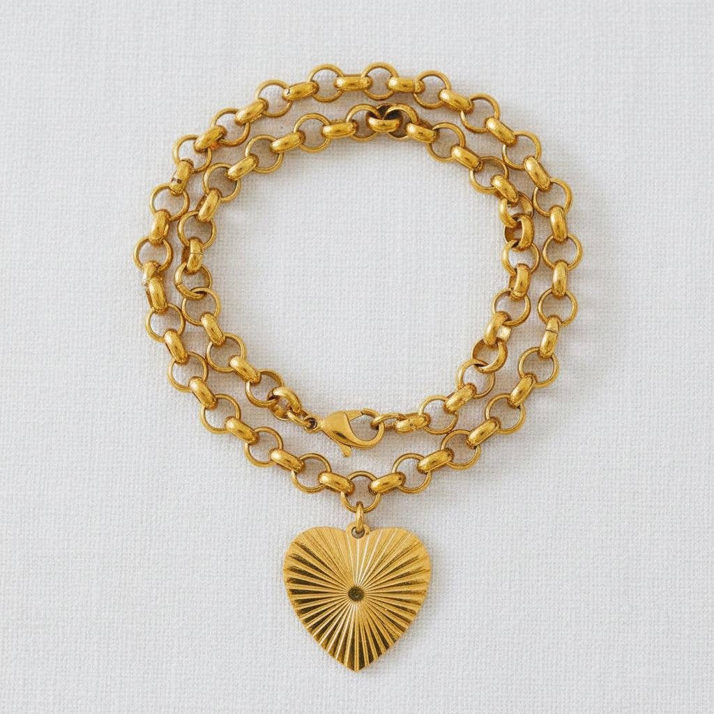 Heart Pendant Choker