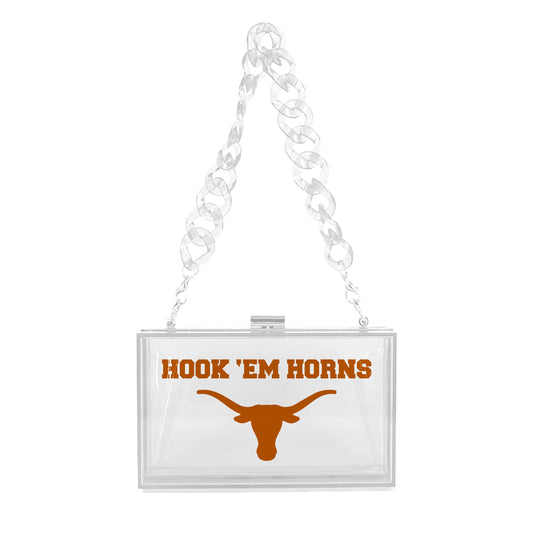 Clear Hook Em Horns Bag