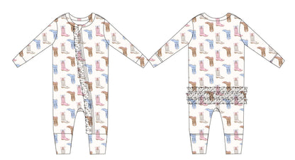 Boot Scootin Convertible Romper