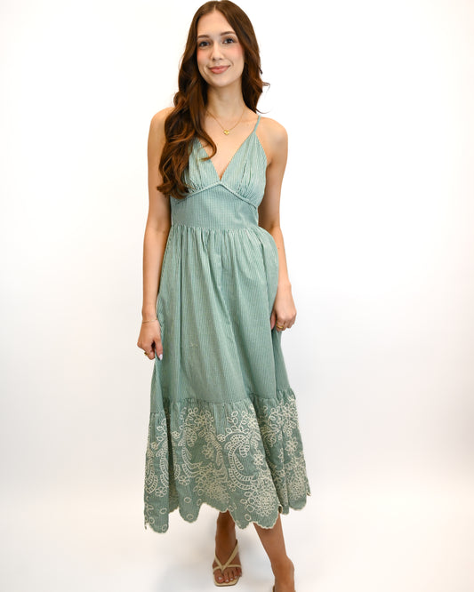 Mariette Gingham Midi Dress