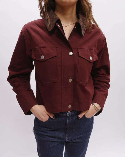 Bella Burgundy Barn Jacket