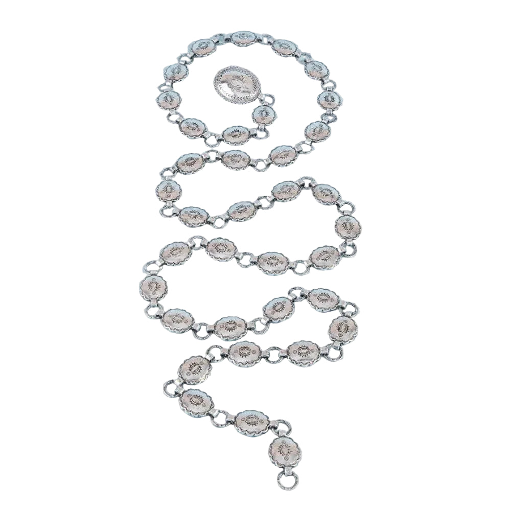 Silver Oval Chain Belt