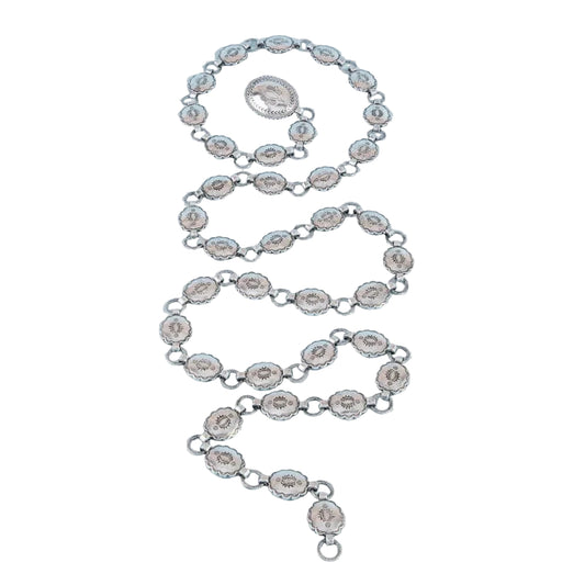 Silver Oval Chain Belt