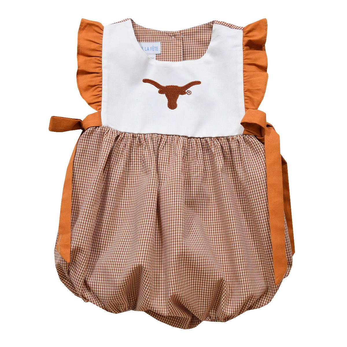 Longhorns Embroidered Ruffle Bubble