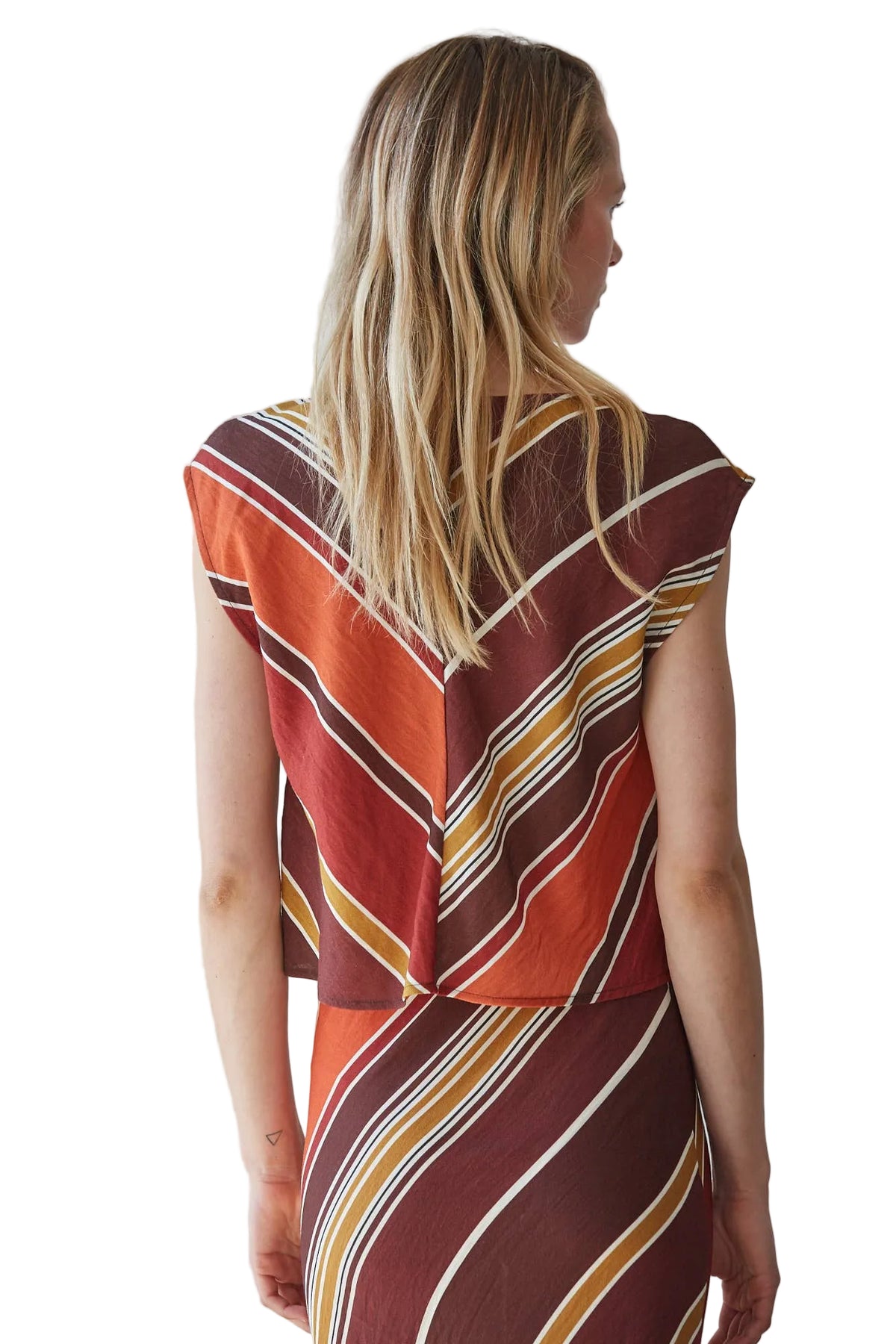 Tanna Striped Sleeveless Top