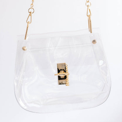 The Ginger Clear Stadium Handbag