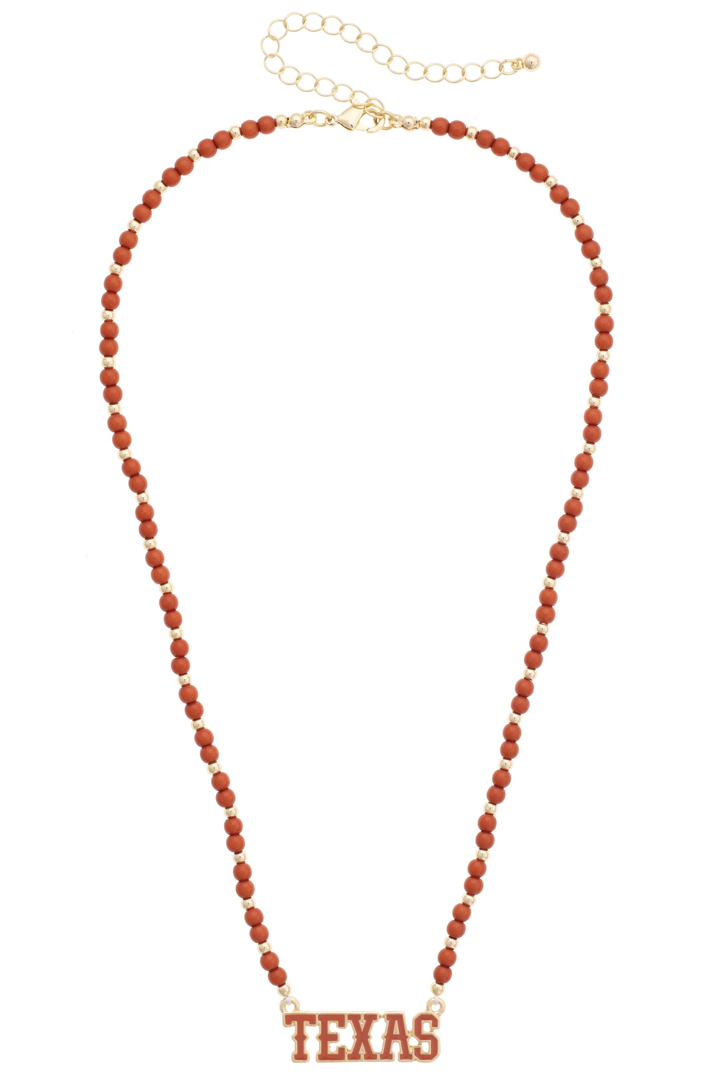 Longhorns Beaded Necklace