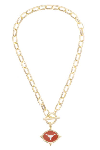 Longhorns Intaglio Necklace