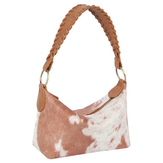 Cow Printed Bucket Shoulder Bag