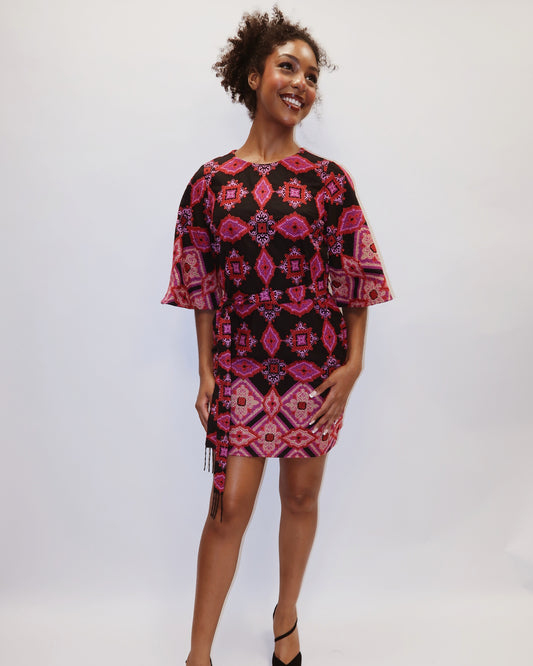 Daelyn Embroidered Mini Dress