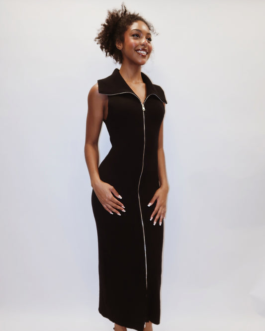 Paul Zip Up Knit Dress