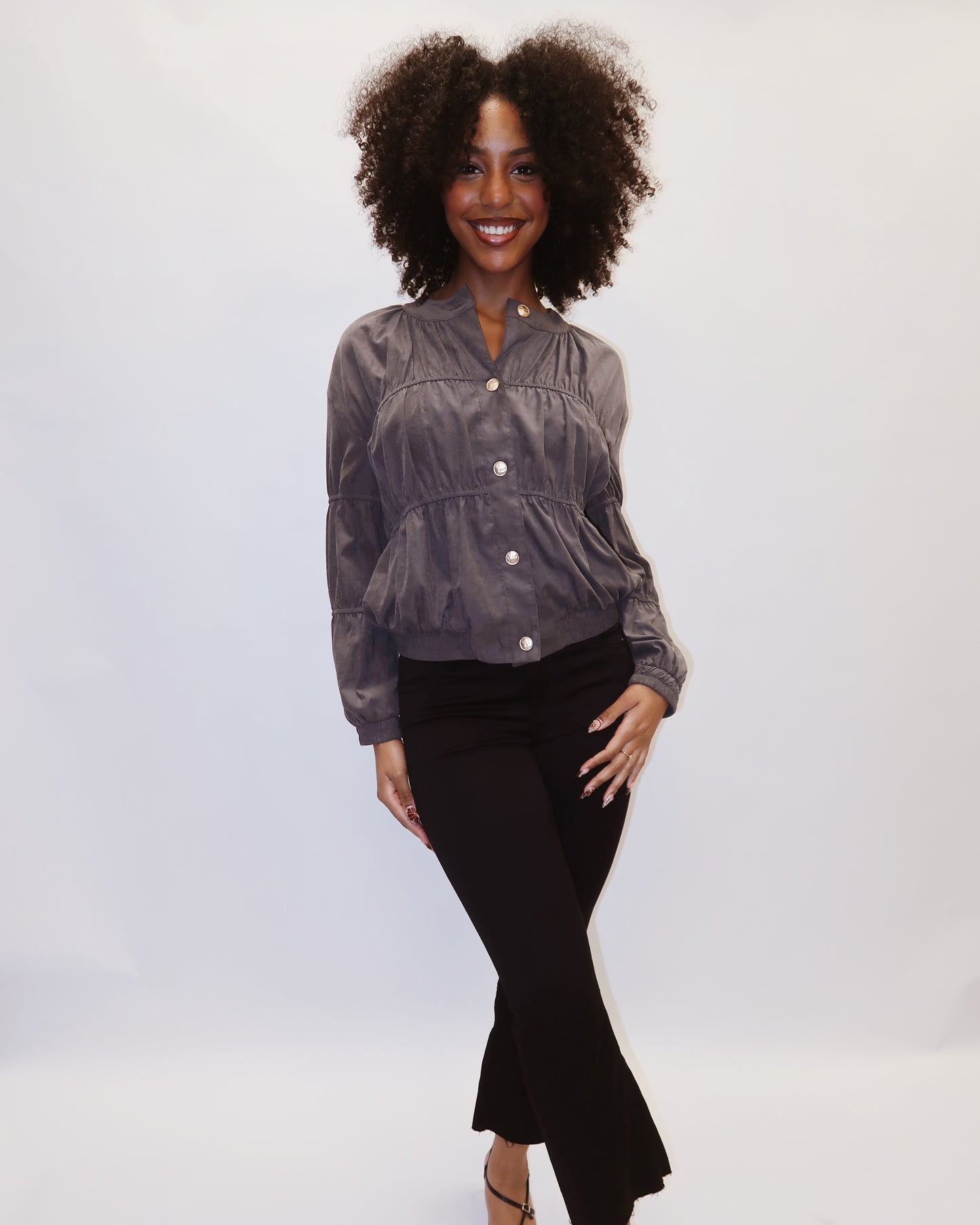 Coco Rushed Blouson Jacket