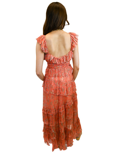 Corinne Blue Jay Maxi Dress
