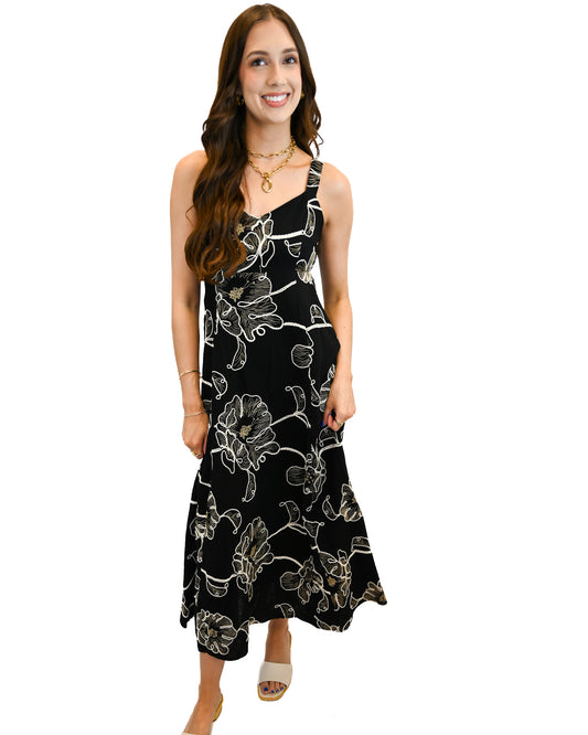 Mara Embroidered Maxi Dress