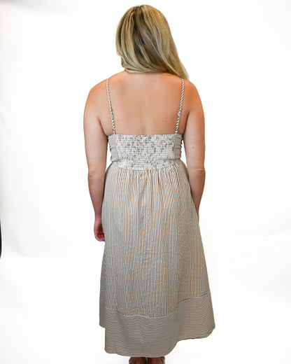 Trena Striped Maxi Dress