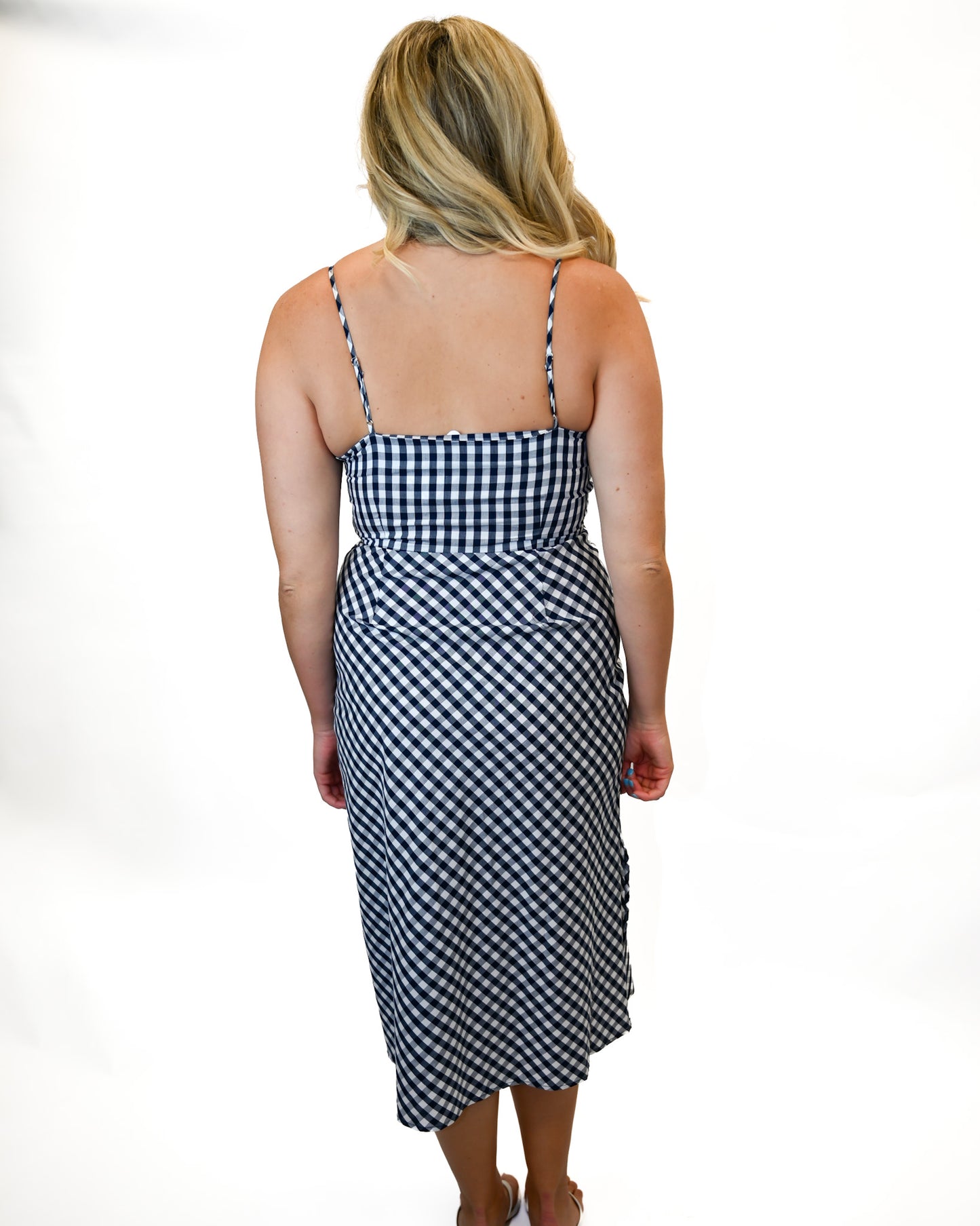 Florence Gingham Midi Dress