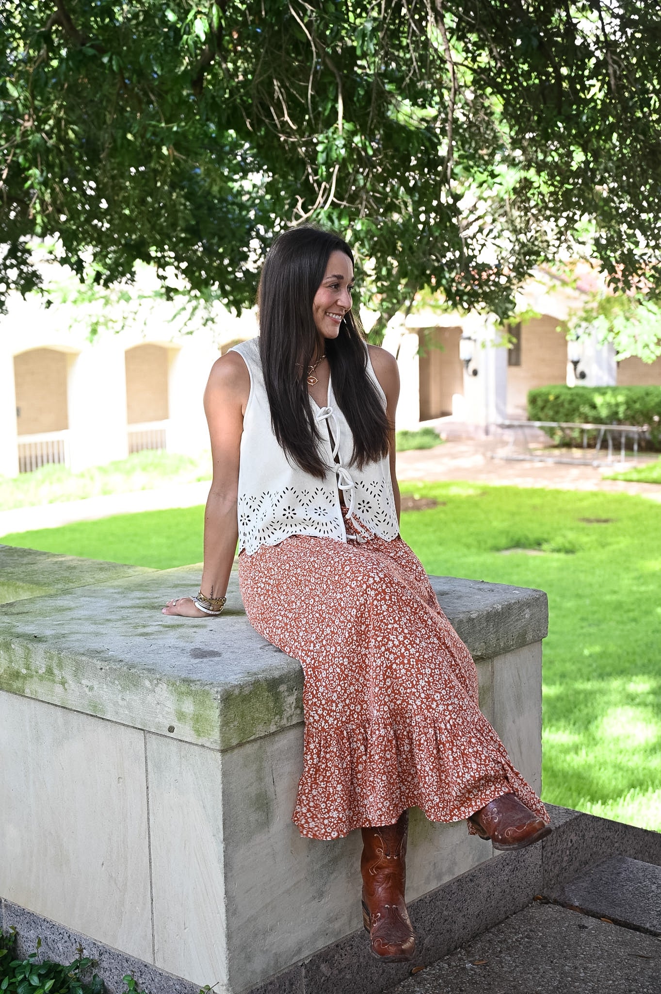 Ginger Ruffle Maxi Skirt