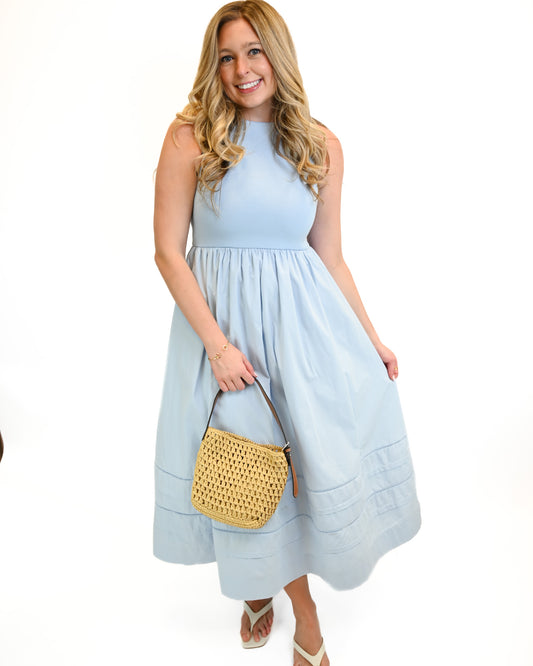 Silvermist Midi Dress