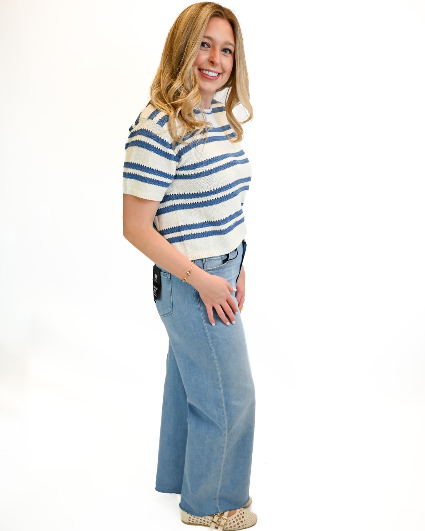 Prado Striped Sweater Tee