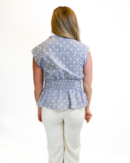 Lorena Polka Dot Blouse