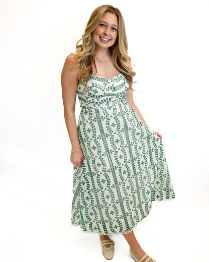 Kelly Embroidered Midi Dress