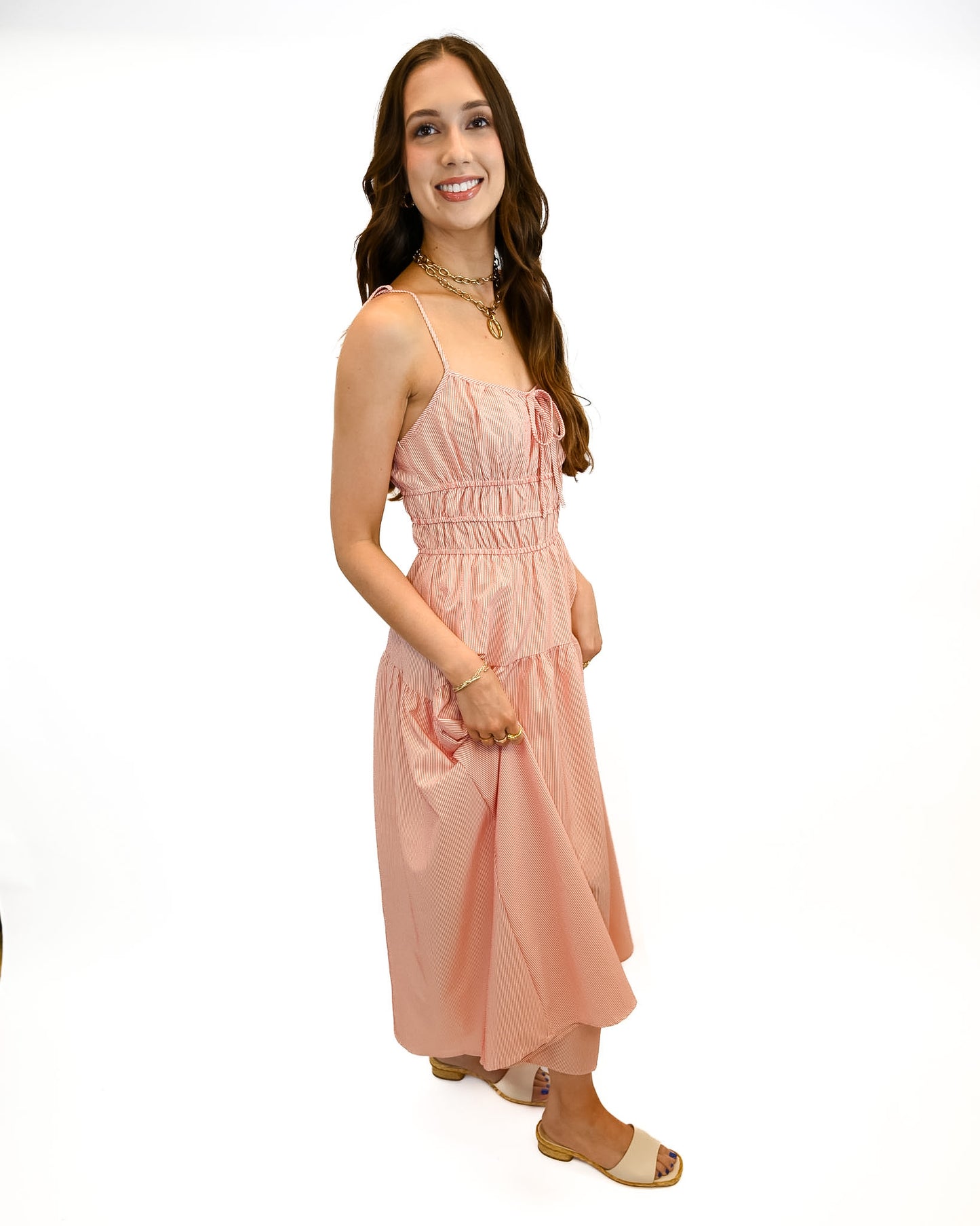 Alina Striped Maxi Dress