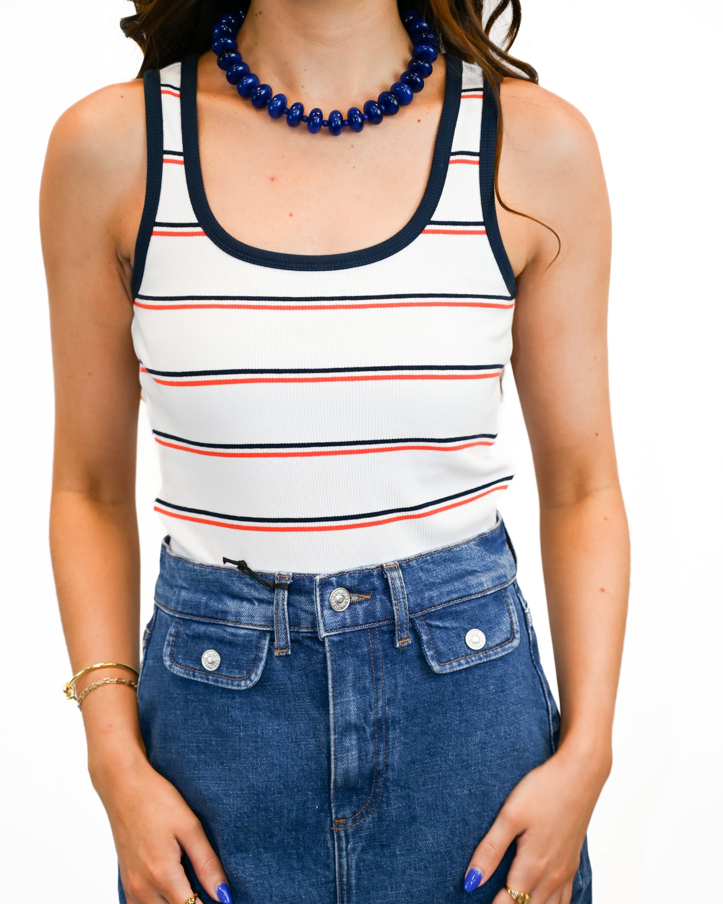 Fisher Striped Rib Tank