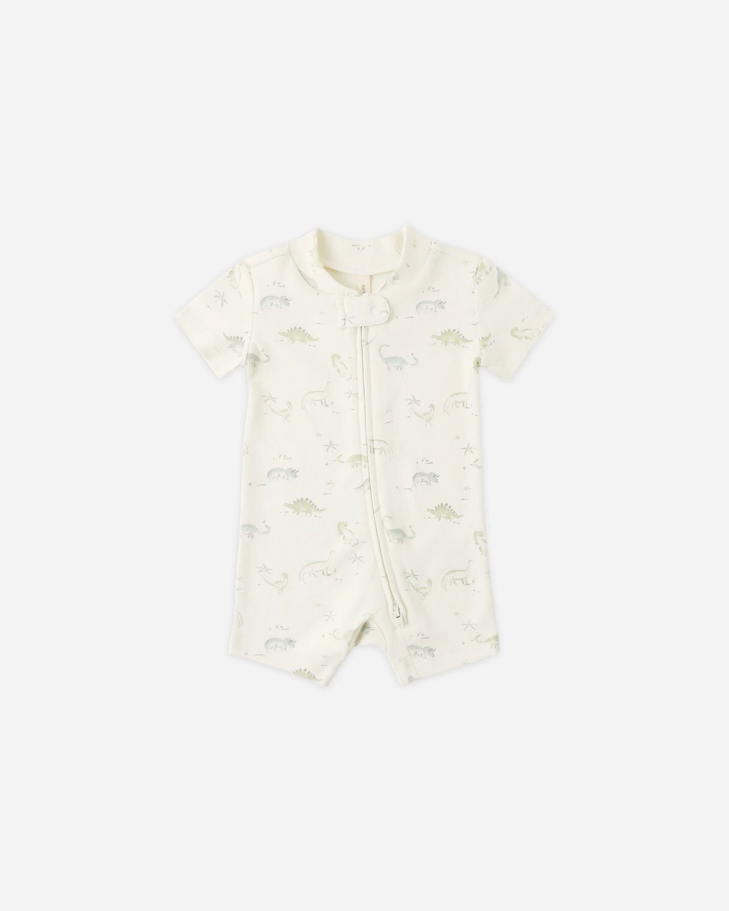 Short Sleeve Dinosaur Zip Up