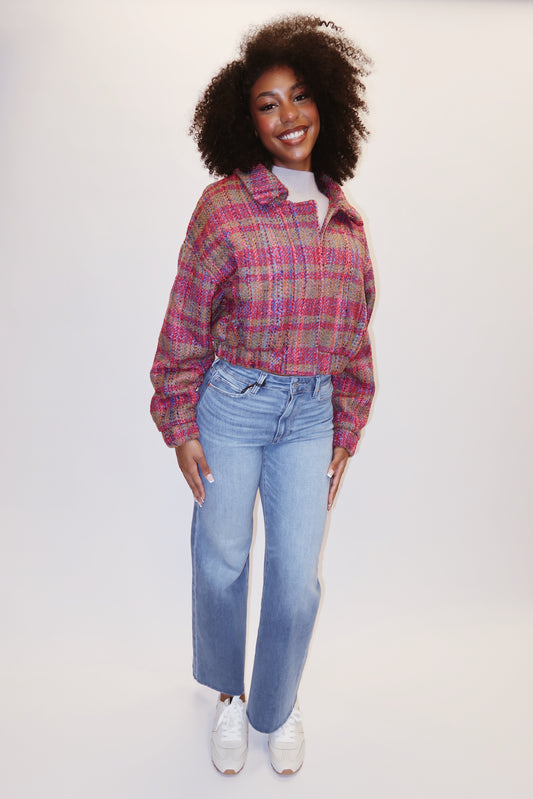 Steve Madden Blair Plaid Puffer Jacket