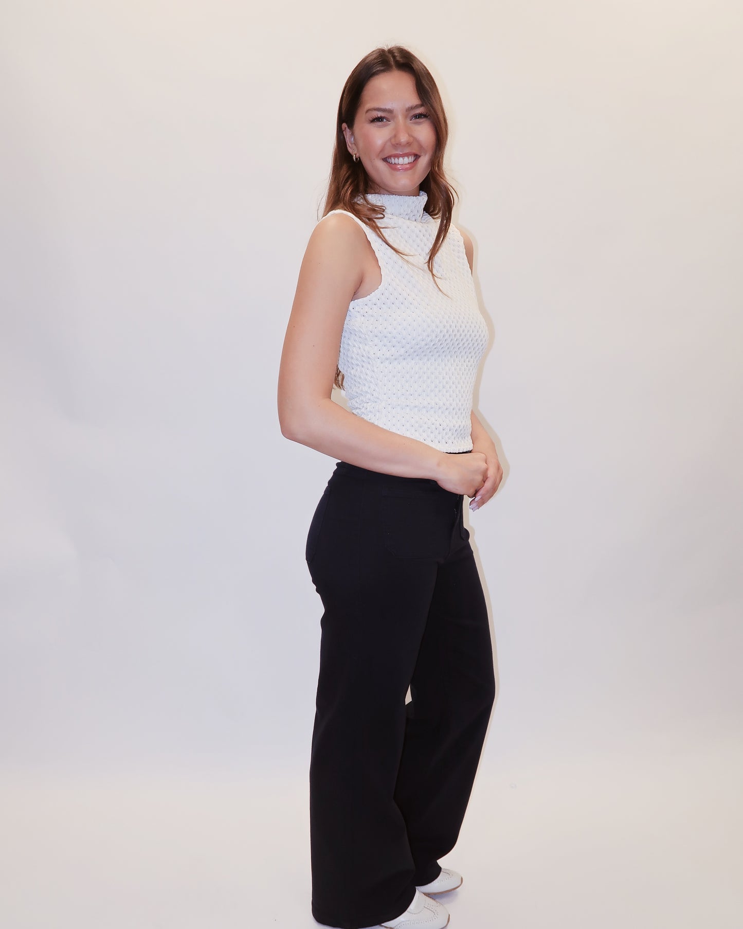 Carrie Mock Neck Tank