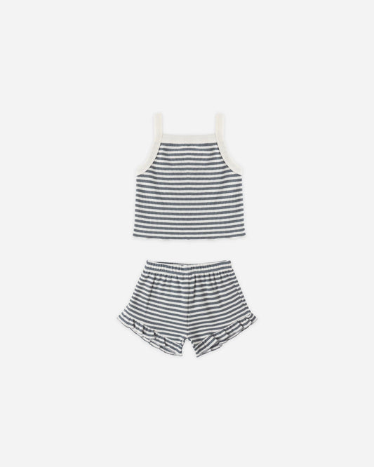 Evie Striped Shortie Set