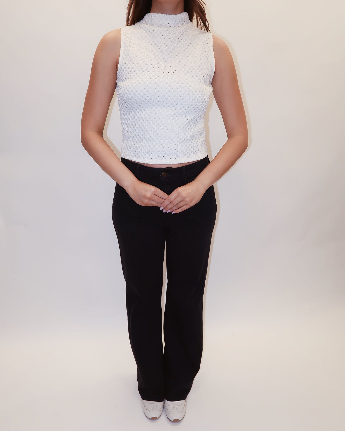 Carrie Mock Neck Tank